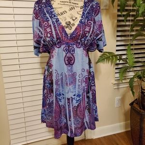 Casual dolman sleeved dress